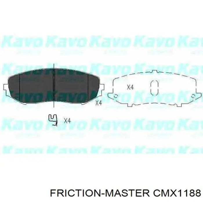 Передние тормозные колодки CMX1188 Friction Master