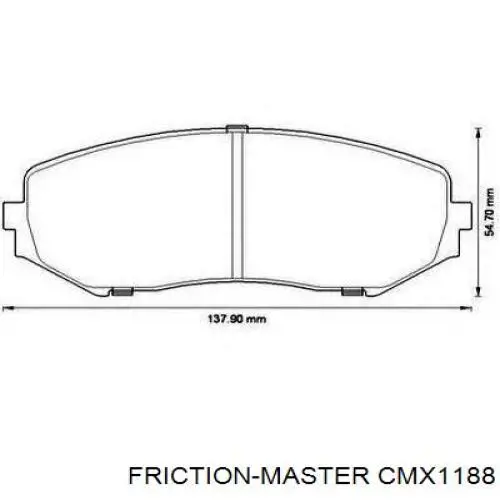 CMX1188 Friction Master Колодки передние