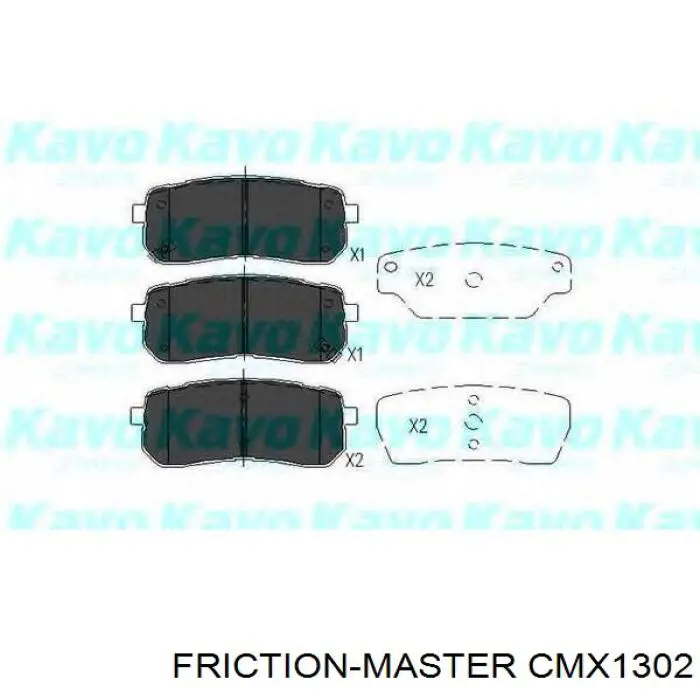 CMX1302 Friction Master Колодки тормозные дисковые комплект