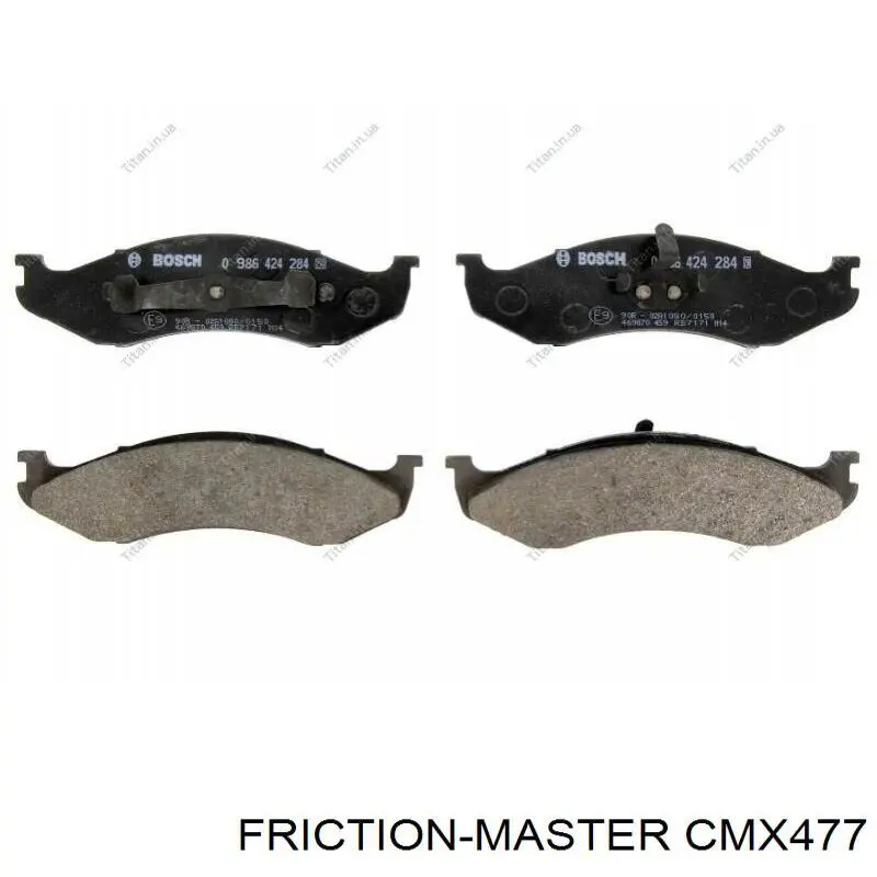 CMX477 Friction Master колодки тормозные передние дисковые