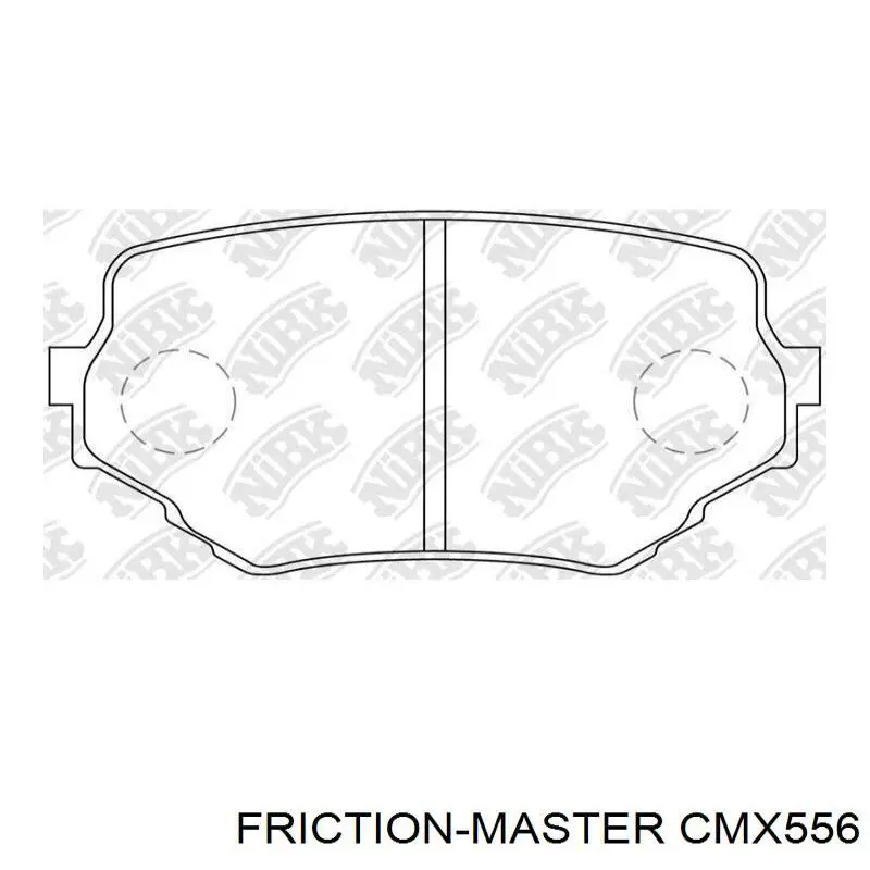 Колодки гальмівні передні, дискові CMX556 Friction Master