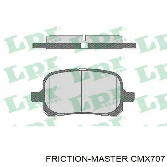 Передние тормозные колодки CMX707 Friction Master