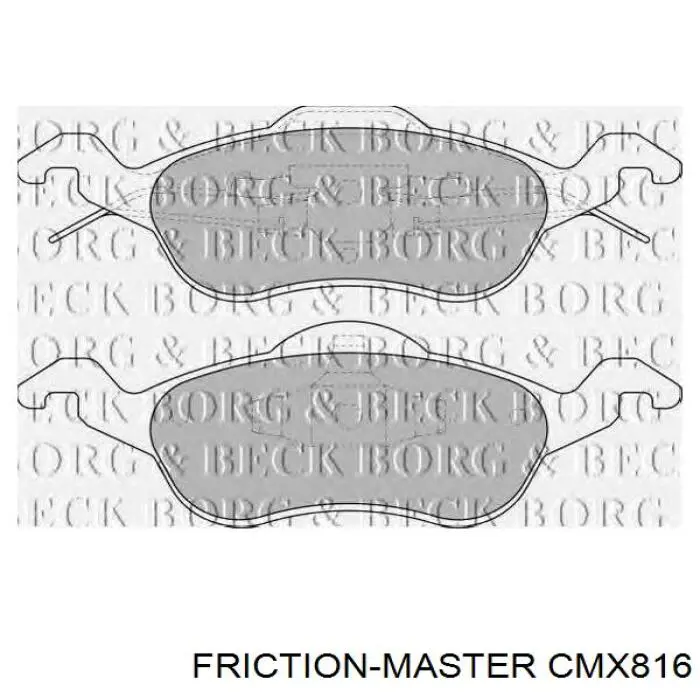 CMX816 Friction Master передние тормозные колодки