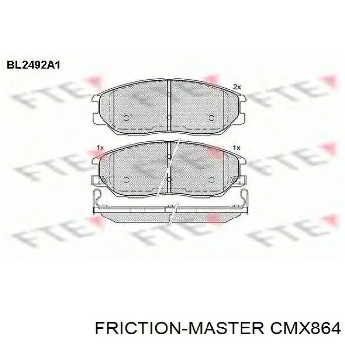 Колодки Friction Master CMX864 цена, от 22.47 USD