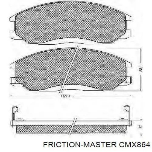 Купить CMX864 Friction Master Колодки тормозные