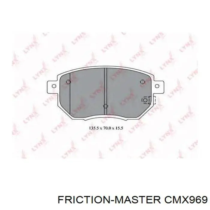 CMX969 Friction Master Колодки передние