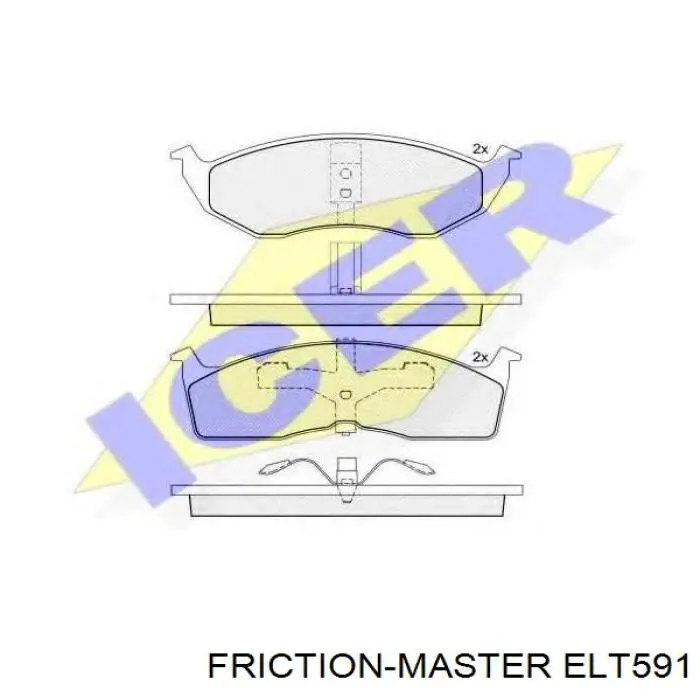 Купить ELT591 Friction Master Колодки тормозные