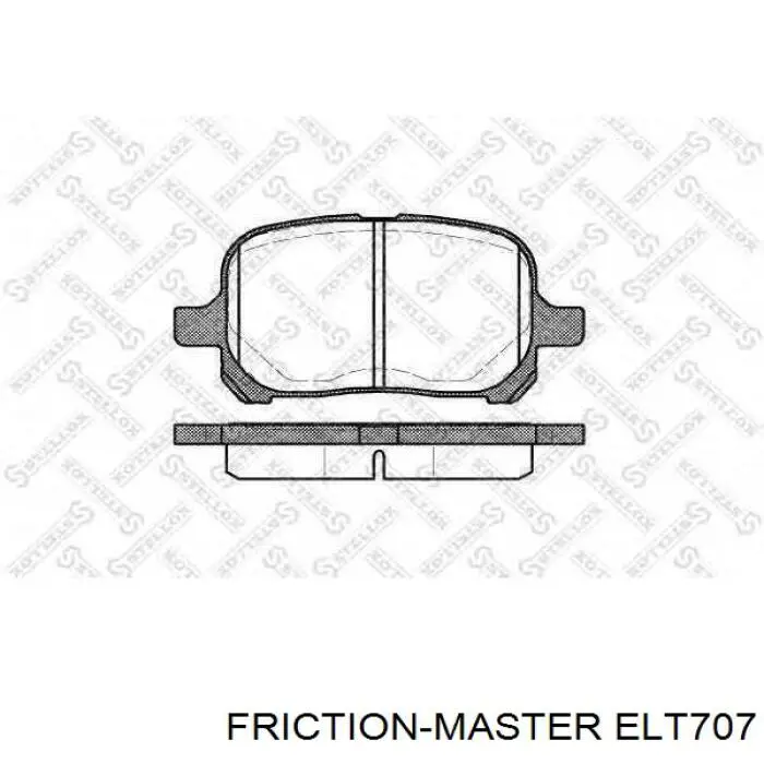 Передние тормозные колодки ELT707 Friction Master