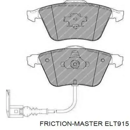 Колодки Friction Master ELT915 цена, от 22.92 USD