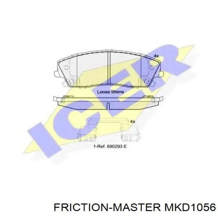 Купить MKD1056 Friction Master Колодки тормозные