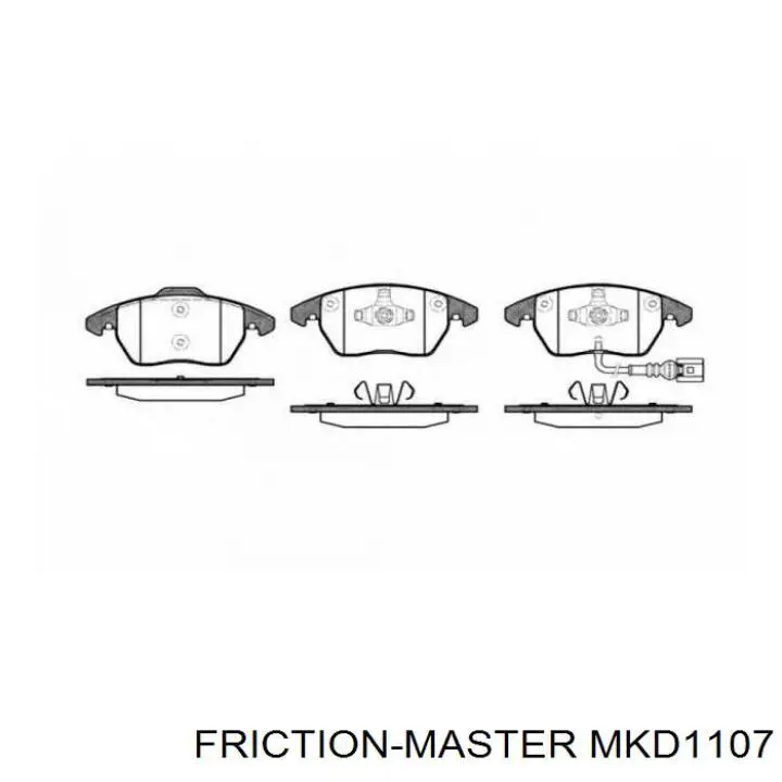 MKD1107 Friction Master Колодки передние
