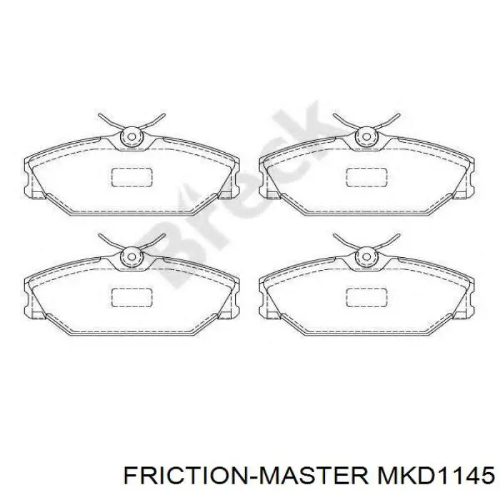 MKD1145 Friction Master Колодки передние
