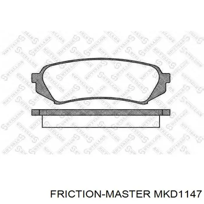 MKD1147 Friction Master передние тормозные колодки