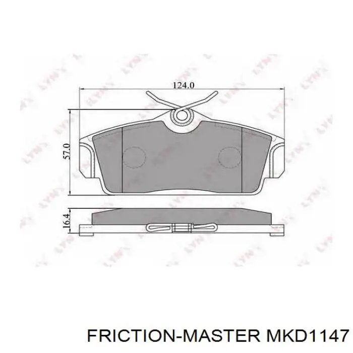 MKD1147 Friction Master Колодки передние