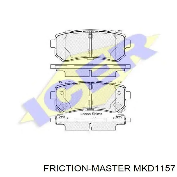 MKD1157 Friction Master Колодки тормозные дисковые комплект