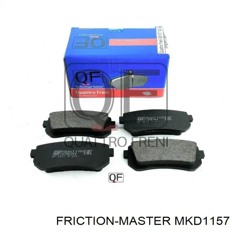 Купить MKD1157 Friction Master Колодки тормозные задние, дисковые