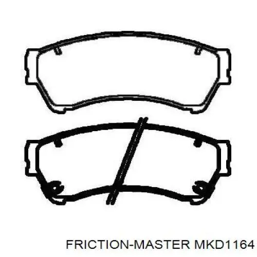 Колодки Friction Master MKD1164 цена, от 24.77 USD