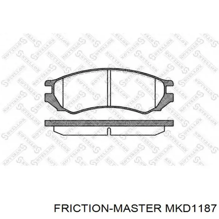 MKD1187 Friction Master задние тормозные колодки
