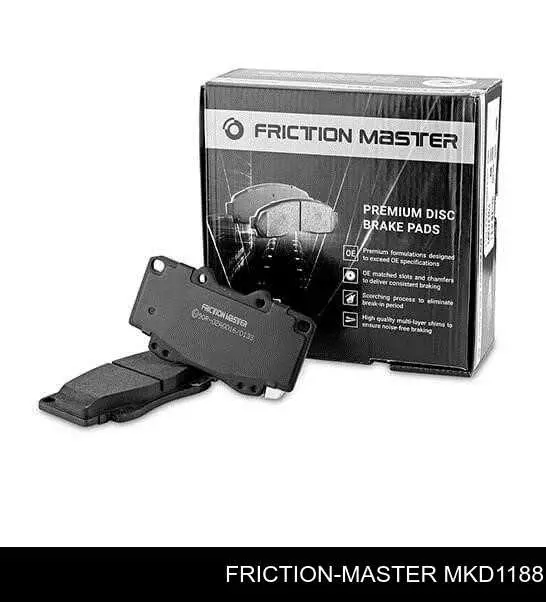 MKD1188 Friction Master sapatas do freio dianteiras de disco