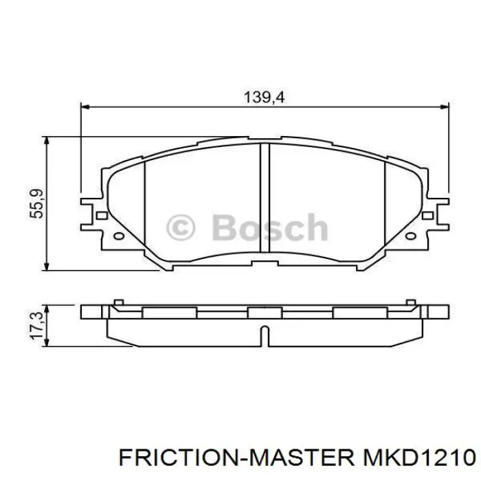 Купить MKD1210 Friction Master Колодки тормозные