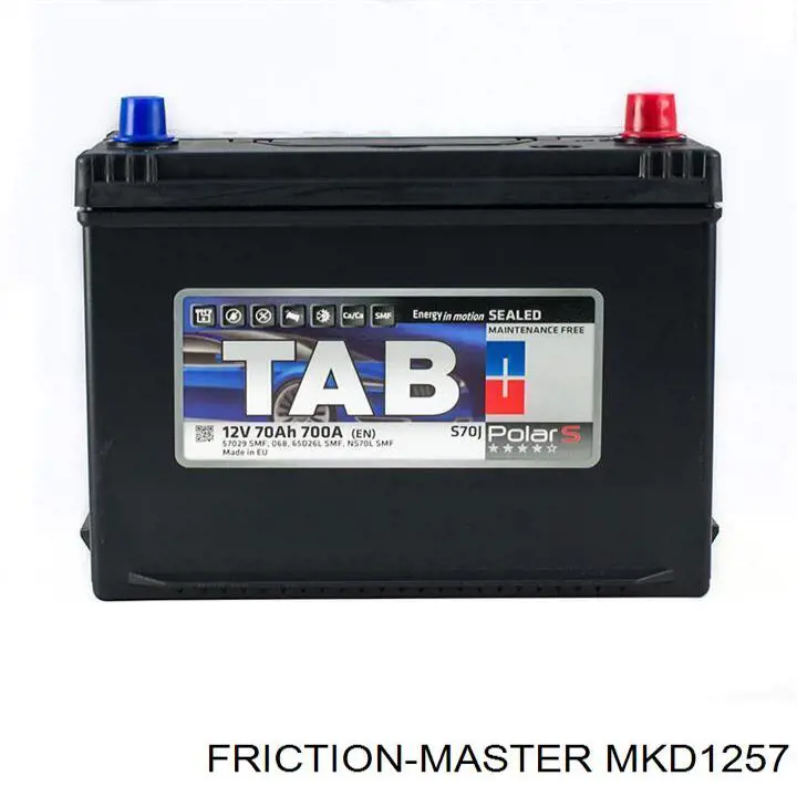 Передние тормозные колодки MKD1257 Friction Master