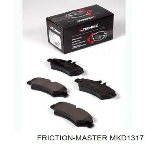 Колодки гальмові задні, дискові MKD1317 Friction Master