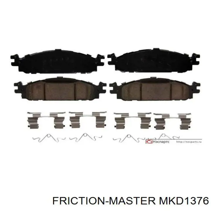 MKD1376 Friction Master колодки тормозные передние дисковые