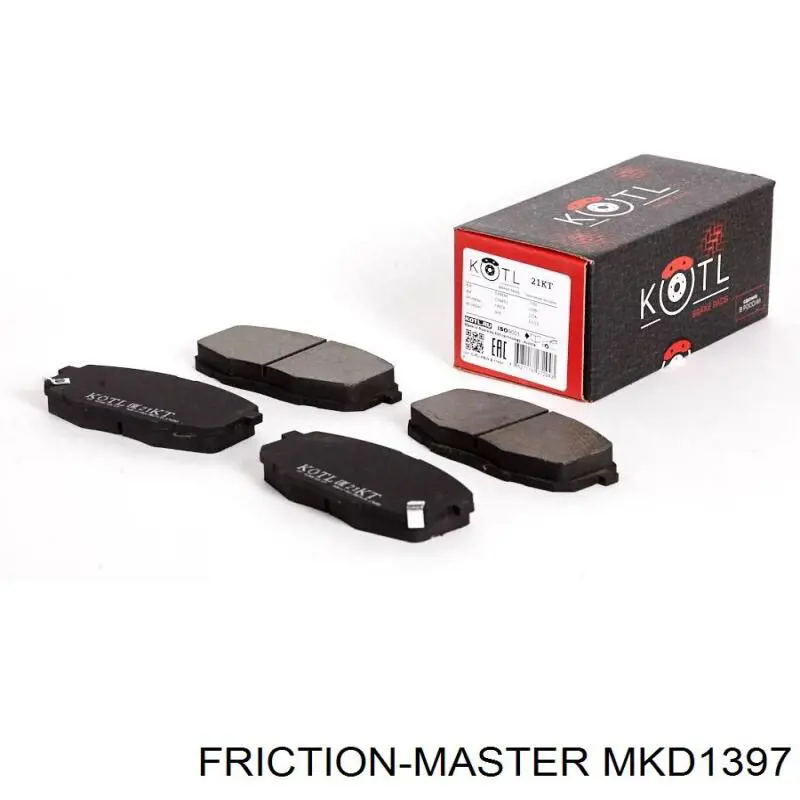 Колодки Friction Master MKD1397 цена, от 16.08 USD