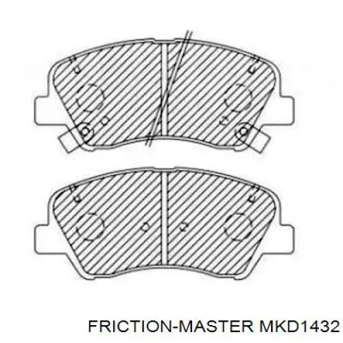 MKD1432 Friction Master Колодки передние