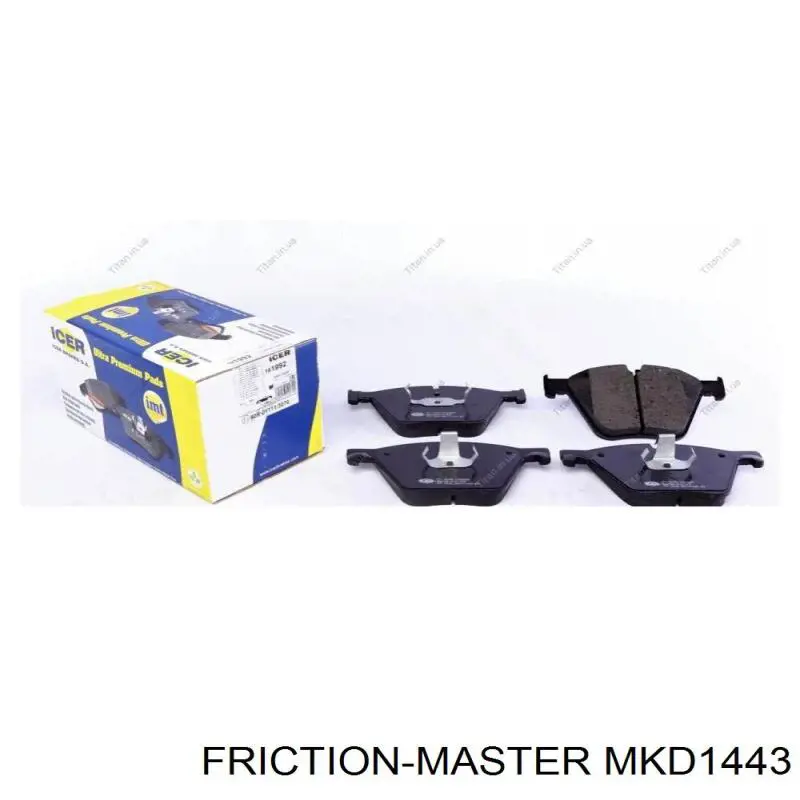 Передние тормозные колодки MKD1443 Friction Master