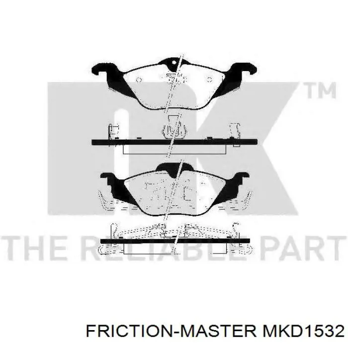 Купить MKD1532 Friction Master Колодки тормозные