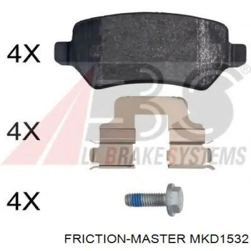 MKD1532 Friction Master Колодки передние