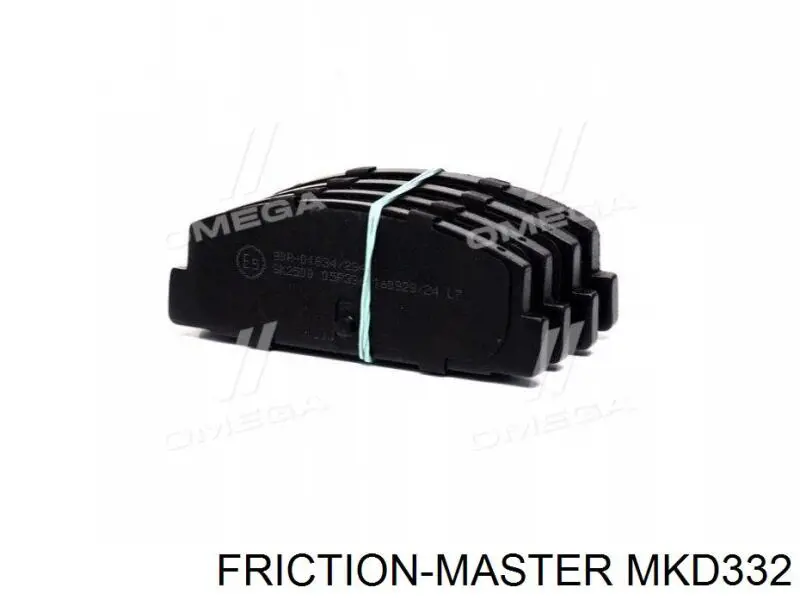 Купить MKD332 Friction Master Колодки тормозные задние, дисковые