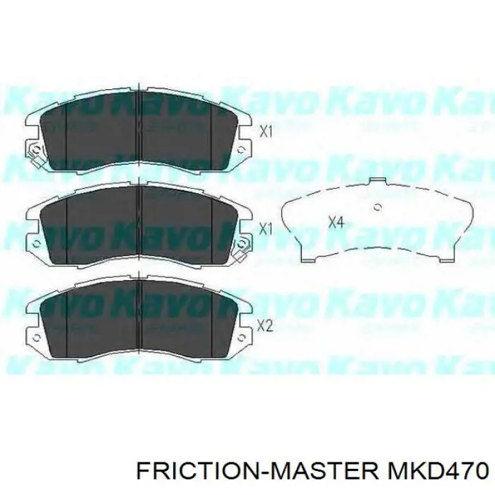 Купить MKD470 Friction Master Колодки тормозные