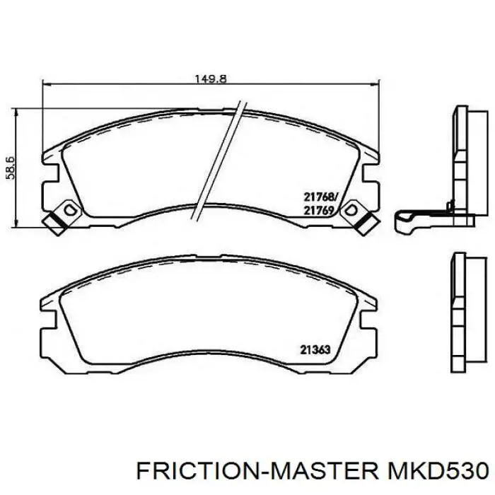Колодки Friction Master MKD530 цена, от 27.12 USD