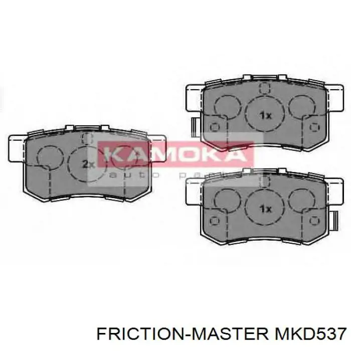 Задние тормозные колодки MKD537 Friction Master