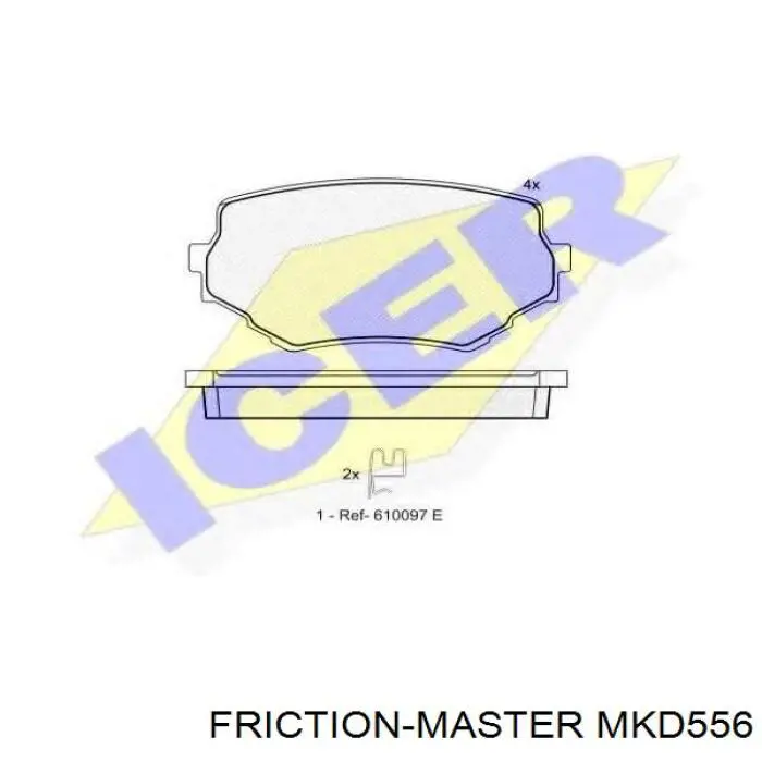 Купить MKD556 Friction Master Колодки тормозные