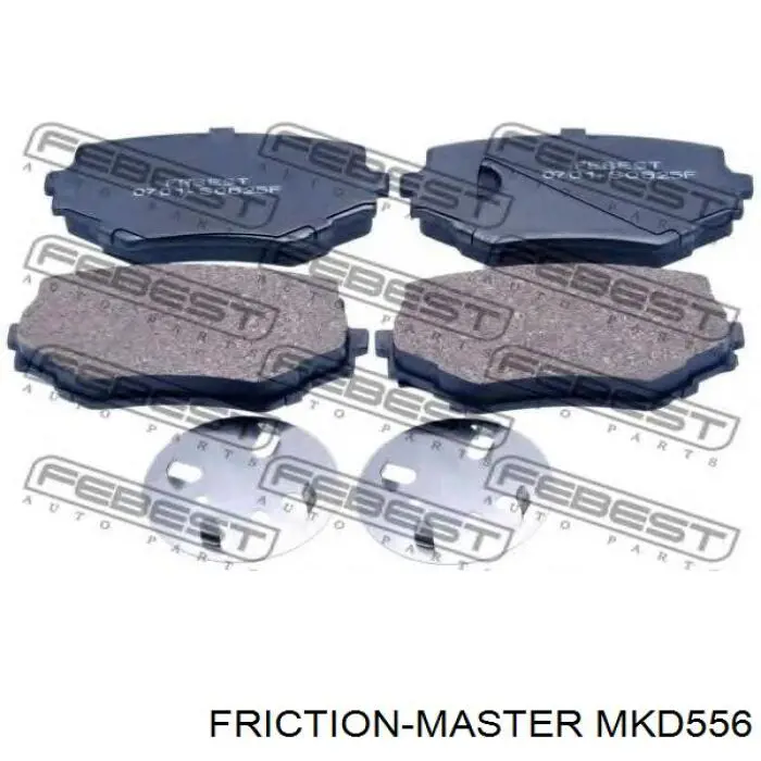 Передние тормозные колодки MKD556 Friction Master