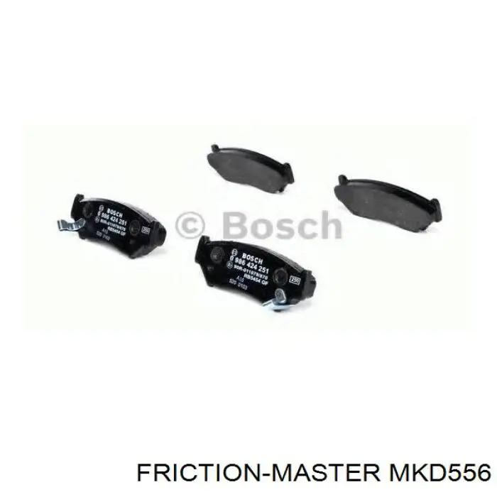 Колодки гальмівні передні, дискові MKD556 Friction Master