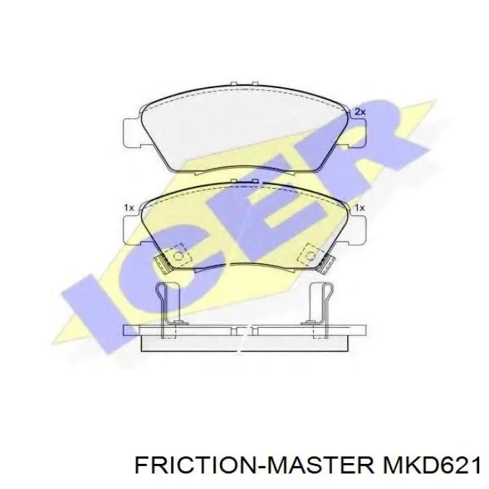 Передние тормозные колодки MKD621 Friction Master