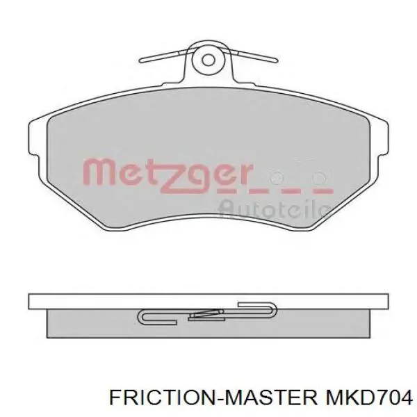 MKD704 Friction Master колодки тормозные передние дисковые