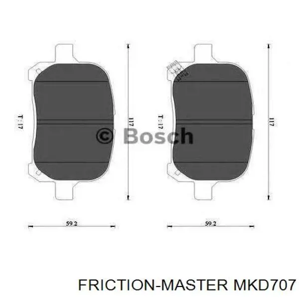 Купить MKD707 Friction Master Колодки тормозные