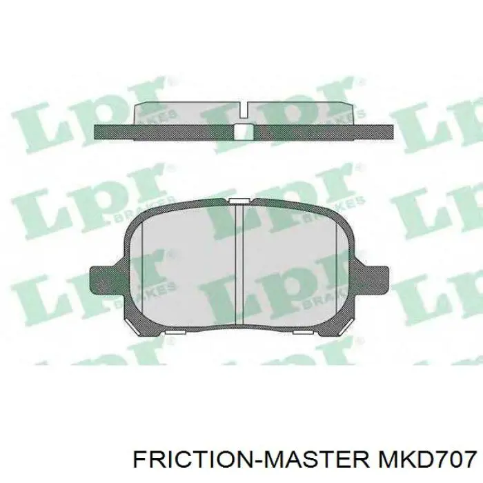 MKD707 Friction Master Колодки передние