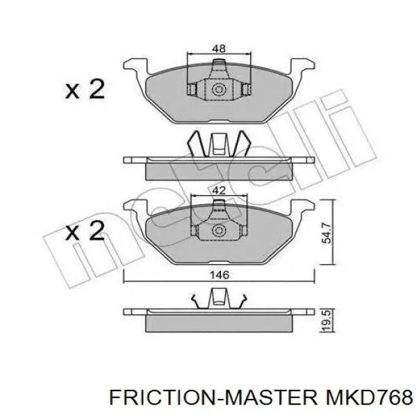 Колодки Friction Master MKD768 цена, от 25.76 USD