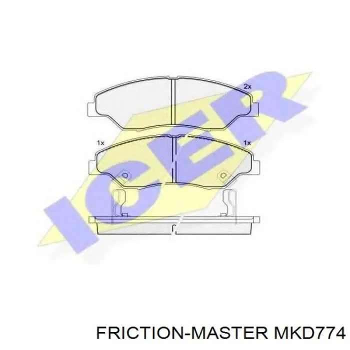 Колодки Friction Master MKD774 цена, от 14.71 USD