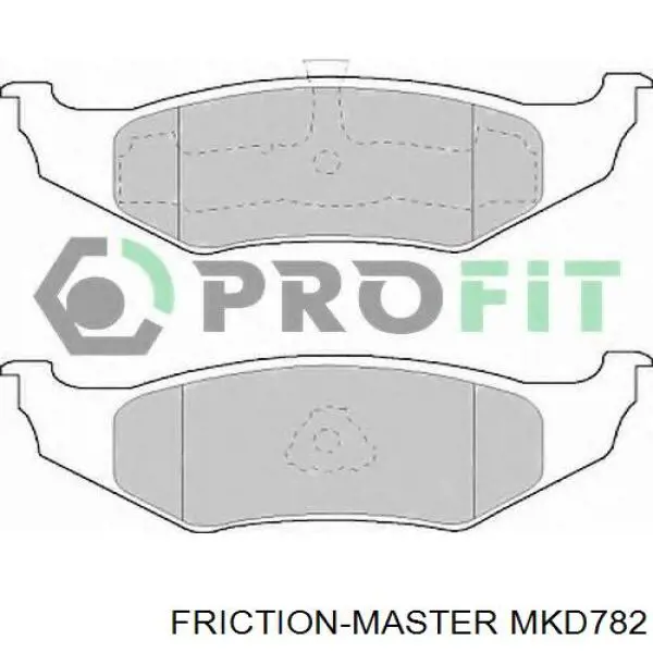 Колодки гальмові задні, дискові MKD782 Friction Master