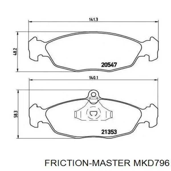 Колодки Friction Master MKD796 цена, от 11.14 USD