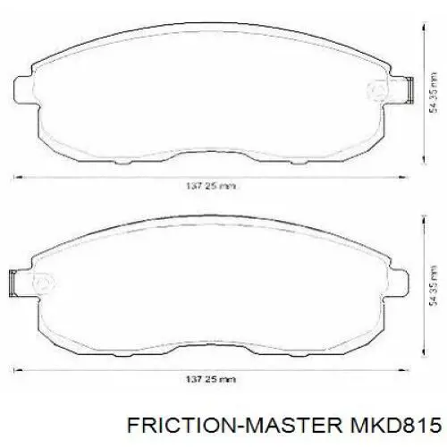 Колодки Friction Master MKD815 цена, от 18.47 USD