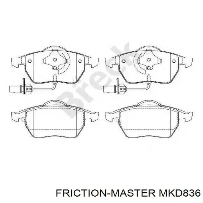 Купить MKD836 Friction Master Колодки тормозные