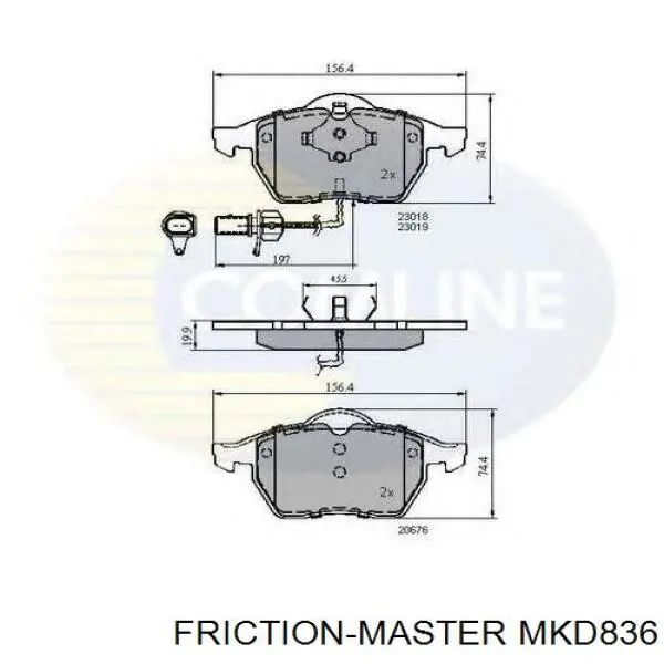 MKD836 Friction Master Колодки передние